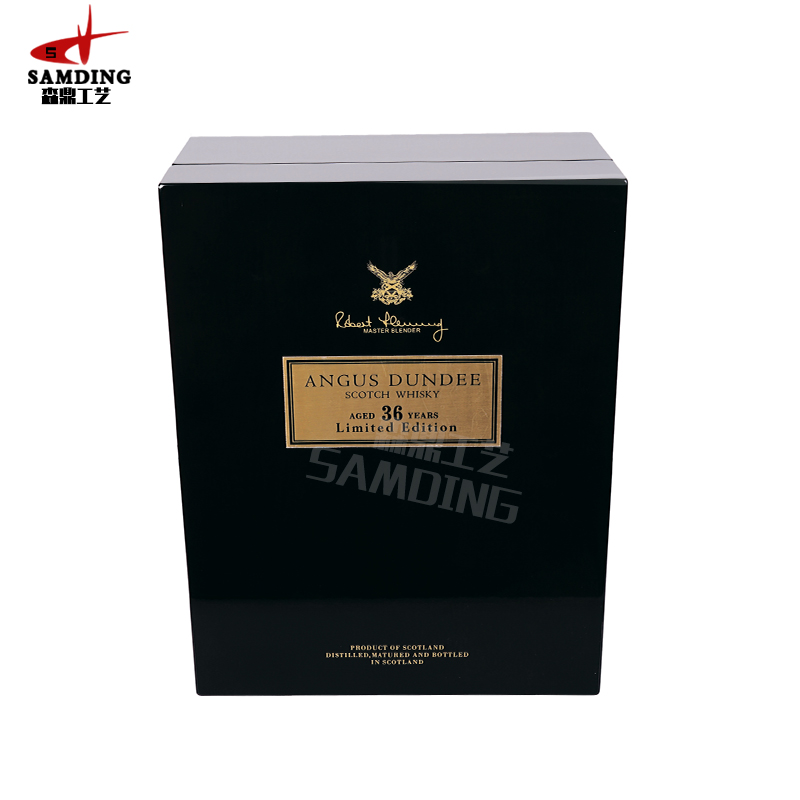 噴漆木質酒盒(蘇格蘭威士忌)